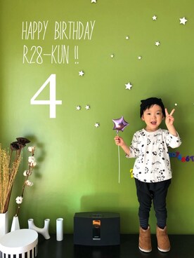 rayさん（キッズ・100cm）の冬コーディネート