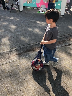 「サッカー」｜「アイテム（その他）」を使った、rayさん（キッズ・100cm）の春コーディネート