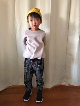 「SOU･SOU（ソウ・ソウ）のアイテム」を使った、rayさん（キッズ・110cm）の冬コーディネート