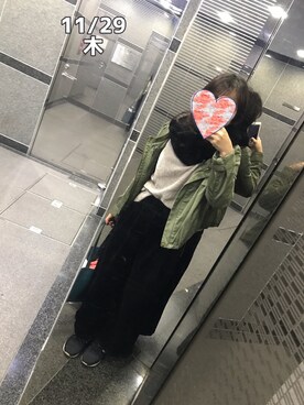 「And A（アンドエー）のアイテム（ジャケット/アウター）」を使った、zoochanさん（レディース・153cm）の秋コーディネート