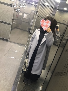 「SEVENDAYS=SUNDAY（セブンデイズサンデイ）のアイテム（トレンチコート）」を使った、zoochanさん（レディース・153cm）の冬コーディネート