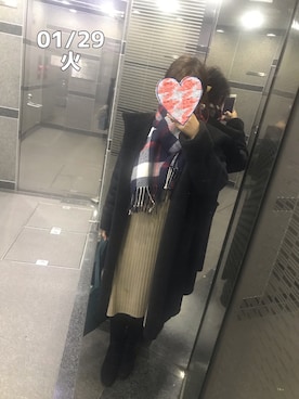 「CIAOPANIC TYPY（チャオパニックティピー）のアイテム（ムートンコート）」を使った、zoochanさん（レディース・153cm）の冬コーディネート