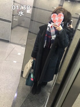 「CIAOPANIC TYPY（チャオパニックティピー）のアイテム（ムートンコート）」を使った、zoochanさん（レディース・153cm）の冬コーディネート