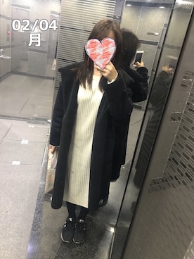 「CIAOPANIC TYPY（チャオパニックティピー）のアイテム（ムートンコート）」を使った、zoochanさん（レディース・153cm）の冬コーディネート
