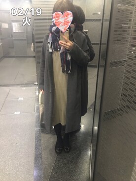 「Mila Owen」｜「アイテム（その他アウター）」を使った、zoochanさん（レディース・153cm）の冬コーディネート