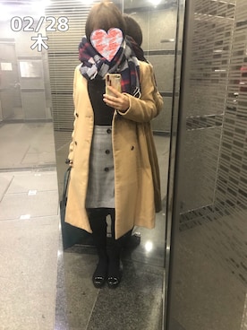 「CIAOPANIC TYPY（チャオパニックティピー）のアイテム（その他アウター）」を使った、zoochanさん（レディース・153cm）の冬コーディネート