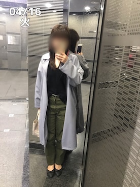 「SEVENDAYS=SUNDAY（セブンデイズサンデイ）のアイテム（トレンチコート）」を使った、zoochanさん（レディース・153cm）の春コーディネート