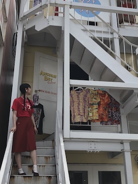 「アイテム（チョーカー）」を使った、Noah Okuhiraさん（レディース・163cm・10代）の夏コーディネート