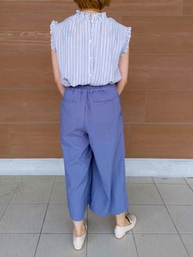 「Te chichi TERRASSE」｜「アイテム（パンツ）」を使った、kiyoriさん（レディース・157cm）の夏コーディネート