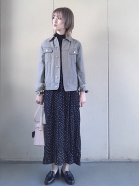 「平成最後のWEARISTAセンバツ」｜「アイテム（ローファー）」を使った、t  i c aさん（レディース・153cm）の春コーディネート