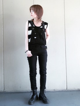 「UPTIGHT（アップタイト）のアイテム」を使った、t  i c aさん（レディース・153cm）の夏コーディネート