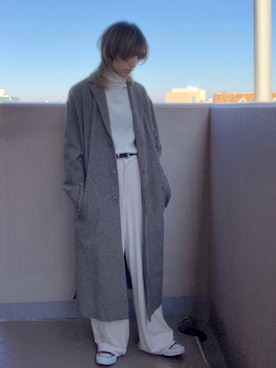 「UNPEU（アンプ）のアイテム」を使った、t  i c aさん（レディース・153cm）の冬コーディネート