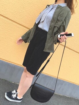 「Right-on（ライトオン）のアイテム（ブルゾン）」を使った、りんこさん（レディース・165cm）の冬コーディネート