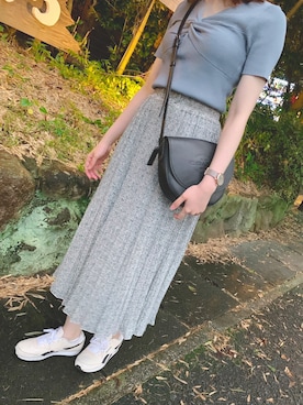 「Marc by Marc Jacobs（マークバイマークジェイコブス）のアイテム（アナログ腕時計）」を使った、りんこさん（レディース・165cm）の夏コーディネート