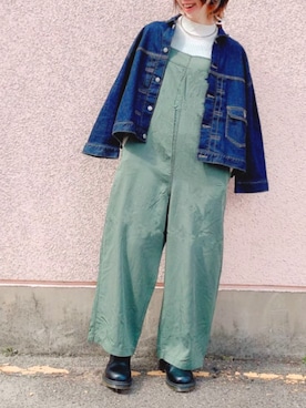 「Antgauge（アントゲージ）のアイテム（オールインワン・サロペット）」を使った、hiiiii27さん（レディース・160cm）の春コーディネート