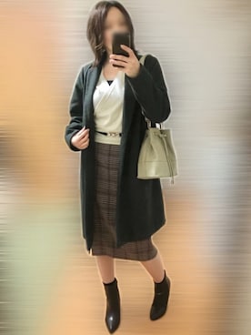 「pairpair」｜「アイテム（ジャケット/アウター）」を使った、ぁ-ちャさん（レディース・149cm）の春コーディネート