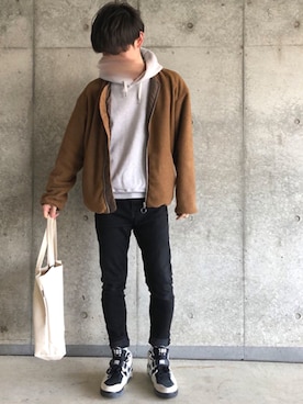 「SHIPS（シップス）のアイテム（ブルゾン）」を使った、トマトさん（メンズ・175cm）の春コーディネート