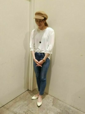 「AMERICAN HOLIC（アメリカンホリック）のアイテム（ネックレス）」を使った、Chikaさん（レディース・163cm）の春コーディネート