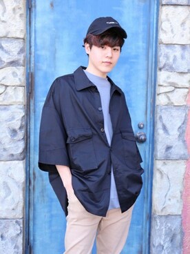 「revertical（リバーティカル）のアイテム」を使った、yoshiさん（メンズ・165cm）の夏コーディネート