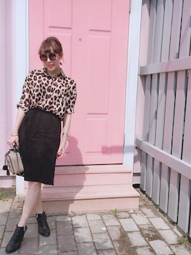 「MANGO（マンゴ）のアイテム（フォーマルスーツ/小物）」を使った、Hさん（レディース・166cm）の秋コーディネート