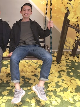 「H&M（エイチ・アンド・エム）のアイテム（ジャケット/アウター）」を使った、集美啊森さん（メンズ・172cm・20代）の秋コーディネート