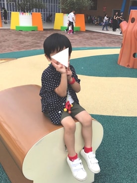 「DAISO（DAISO）のアイテム（腕時計）」を使った、topia。さん（キッズ・100cm）の夏コーディネート
