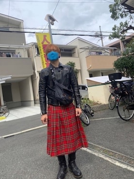 「WEGO（ウィゴー）のアイテム（スカート）」を使った、SMさん（メンズ・167cm）の春コーディネート