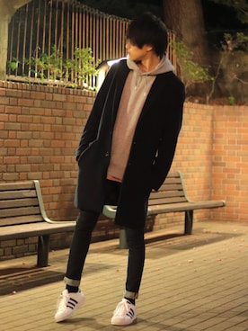 「tk.TAKEO KIKUCHI」｜「アイテム（その他）」を使った、SHOTAさん（メンズ・176cm）の冬コーディネート