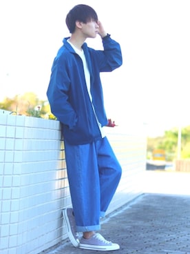 「ゆったりシルエット」｜「アイテム（腕時計）」を使った、SHOTAさん（メンズ・176cm）の秋コーディネート