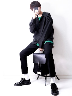 「RAGEBLUE（レイジブルー）のアイテム（シューズ）」を使った、SHOTAさん（メンズ・176cm）の春コーディネート