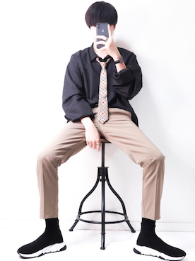 「スピードトレーナー」｜SHOTAさん（メンズ・176cm）の春コーディネート