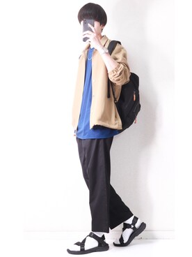 「STUDIOUS（ステュディオス）のアイテム（ジャケット/アウター）」を使った、SHOTAさん（メンズ・176cm）の春コーディネート