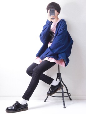 「BASQUE magenta（バスクマゼンタ）のアイテム（Tシャツ/カットソー）」を使った、SHOTAさん（メンズ・176cm）の春コーディネート
