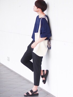 「BASQUE magenta（バスクマゼンタ）のアイテム（Tシャツ/カットソー）」を使った、SHOTAさん（メンズ・176cm）の夏コーディネート