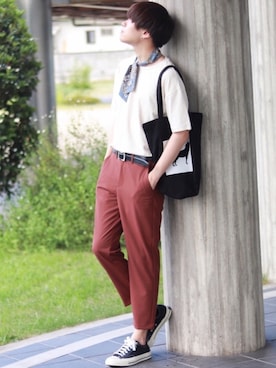 「SPINNS（スピンズ）のアイテム（その他）」を使った、SHOTAさん（メンズ・176cm）の夏コーディネート
