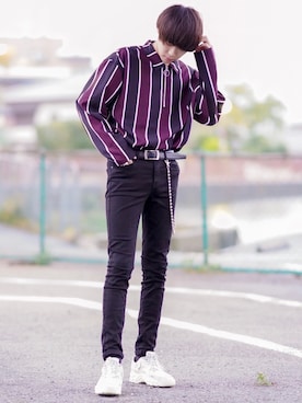 「SPINNS（スピンズ）のアイテム（アクセサリー）」を使った、SHOTAさん（メンズ・176cm）の秋コーディネート