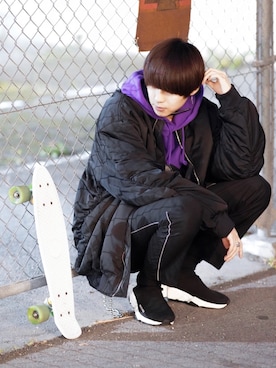 「ソックススニーカー」｜「アイテム（その他）」を使った、SHOTAさん（メンズ・176cm）の秋コーディネート