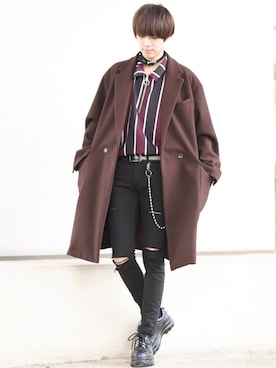 「SPINNS（スピンズ）のアイテム」を使った、SHOTAさん（メンズ・176cm）の秋コーディネート