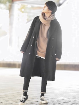 「kutir（クティール）のアイテム（ジャケット/アウター）」を使った、SHOTAさん（メンズ・176cm）の冬コーディネート