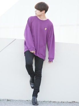 「Saint Laurent（サンローラン）のアイテム（シューズ）」を使った、SHOTAさん（メンズ・176cm）の冬コーディネート