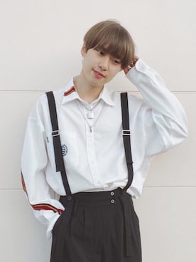 「CASPER JOHN（キャスパージョン）のアイテム（デニムジャケット）」を使った、SHOTAさん（メンズ・176cm）の冬コーディネート