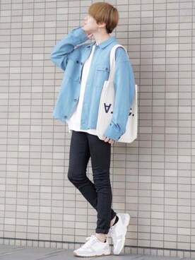 「RAGEBLUE（レイジブルー）のアイテム（ブルゾン）」を使った、SHOTAさん（メンズ・176cm）の春コーディネート