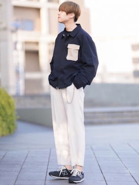 「SPINNS（スピンズ）のアイテム」を使った、SHOTAさん（メンズ・176cm）の春コーディネート