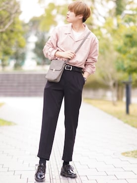 「RAGEBLUE（レイジブルー）のアイテム（シューズ）」を使った、SHOTAさん（メンズ・176cm）の春コーディネート