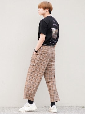 「SPINNS（スピンズ）のアイテム」を使った、SHOTAさん（メンズ・176cm）の春コーディネート