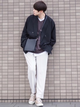 「ZIP FIVE（ジップファイブ）のアイテム（ジャケット/アウター）」を使った、SHOTAさん（メンズ・176cm）の春コーディネート