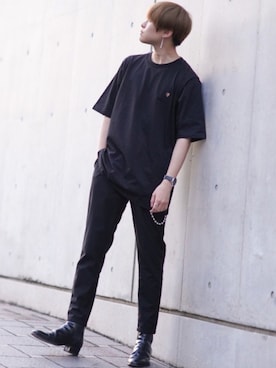 「SPINNS（スピンズ）のアイテム」を使った、SHOTAさん（メンズ・176cm）の春コーディネート