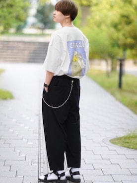 「SPINNS（スピンズ）のアイテム」を使った、SHOTAさん（メンズ・176cm）の春コーディネート