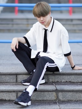 「KANGOL（カンゴール）のアイテム（パンツ）」を使った、SHOTAさん（メンズ・176cm）の夏コーディネート