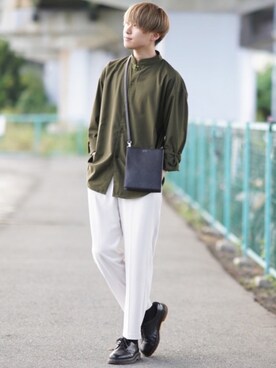 「Dr. Martens（ドクターマーチン）のアイテム（その他シューズ）」を使った、SHOTAさん（メンズ・176cm）の夏コーディネート